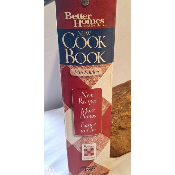 Better Homes & Gardens New Cook Book 14th Edition Hardcover Red Plaid - Picture 6 of 7